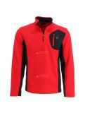 Miniatuur Spyder, Bandit half zip stryke, trui, heren, rood/zwart