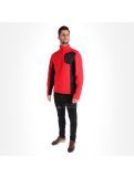 Miniatuur Spyder, Bandit half zip stryke, trui, heren, rood/zwart