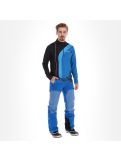 Miniatuur Spyder, Rival zip T-neck, skipully, heren, blauw/zwart