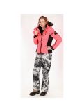 Miniatuur Superdry, Snow Puffer ski-jas, dames, fluro koraal/zwart 