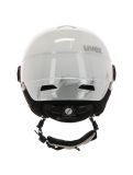 Miniatuur Uvex, Junior Visor Pro skihelm met vizier, kinderen, wit-grijs