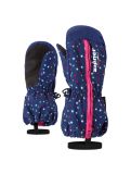 Miniatuur Ziener, Langelo As(R) Minis skihandschoenen kinderen snowflake print blauw 