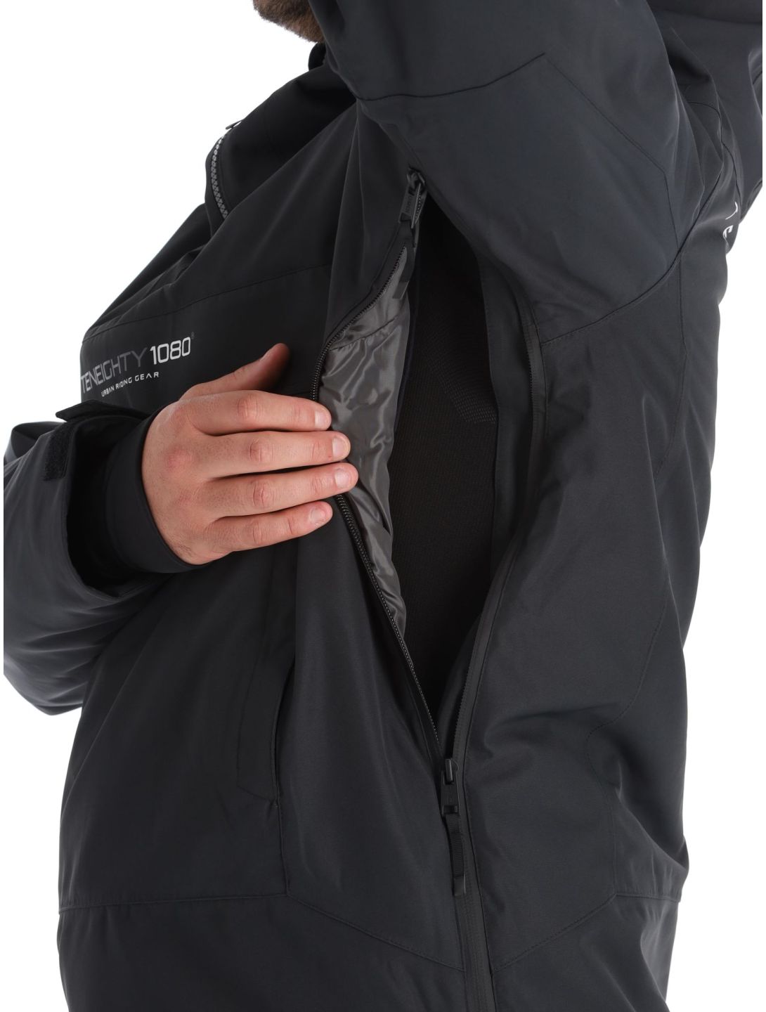 1080, Drake-T winter anorak heren Black zwart 