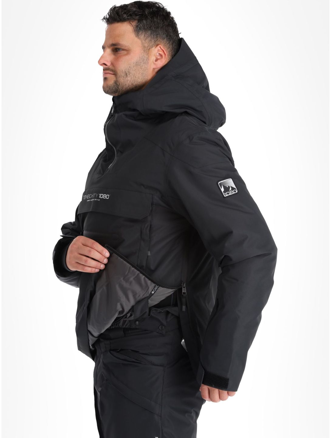 1080, Drake-T winter anorak heren Black zwart 