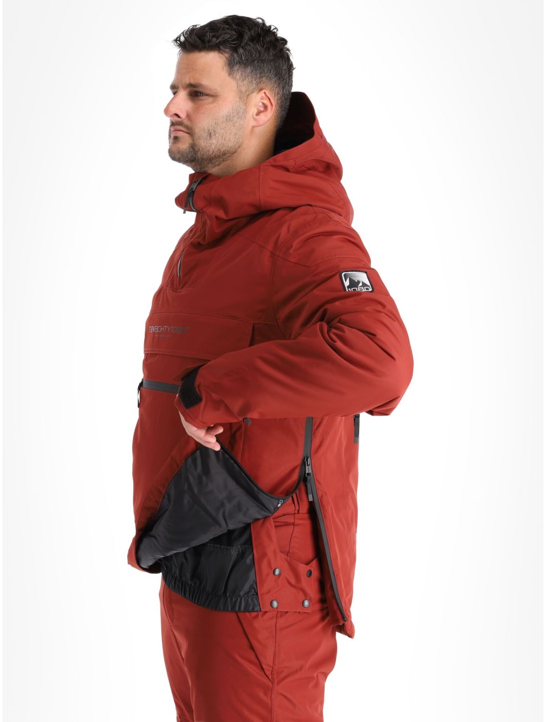 1080, Drake-T winter anorak heren Burgundy rood 