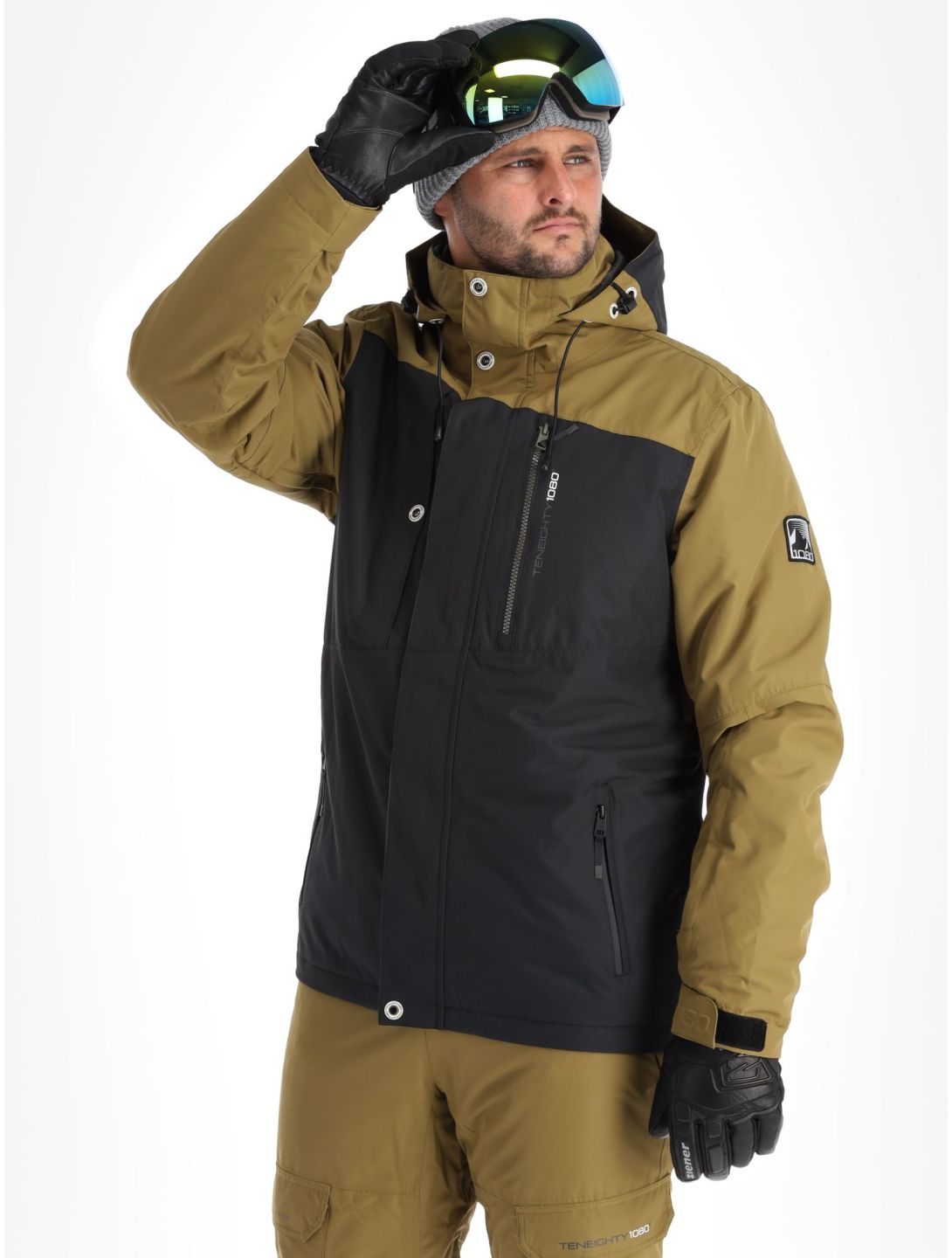 1080, Jerry-T ski-jas heren Military bruin 