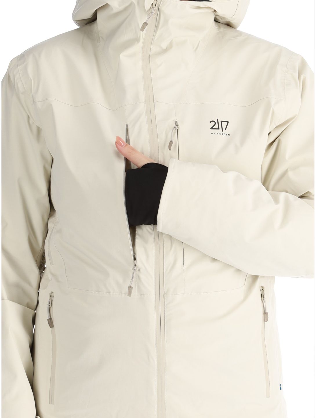 2117 of Sweden, Nausta ski-jas dames Beige beige 