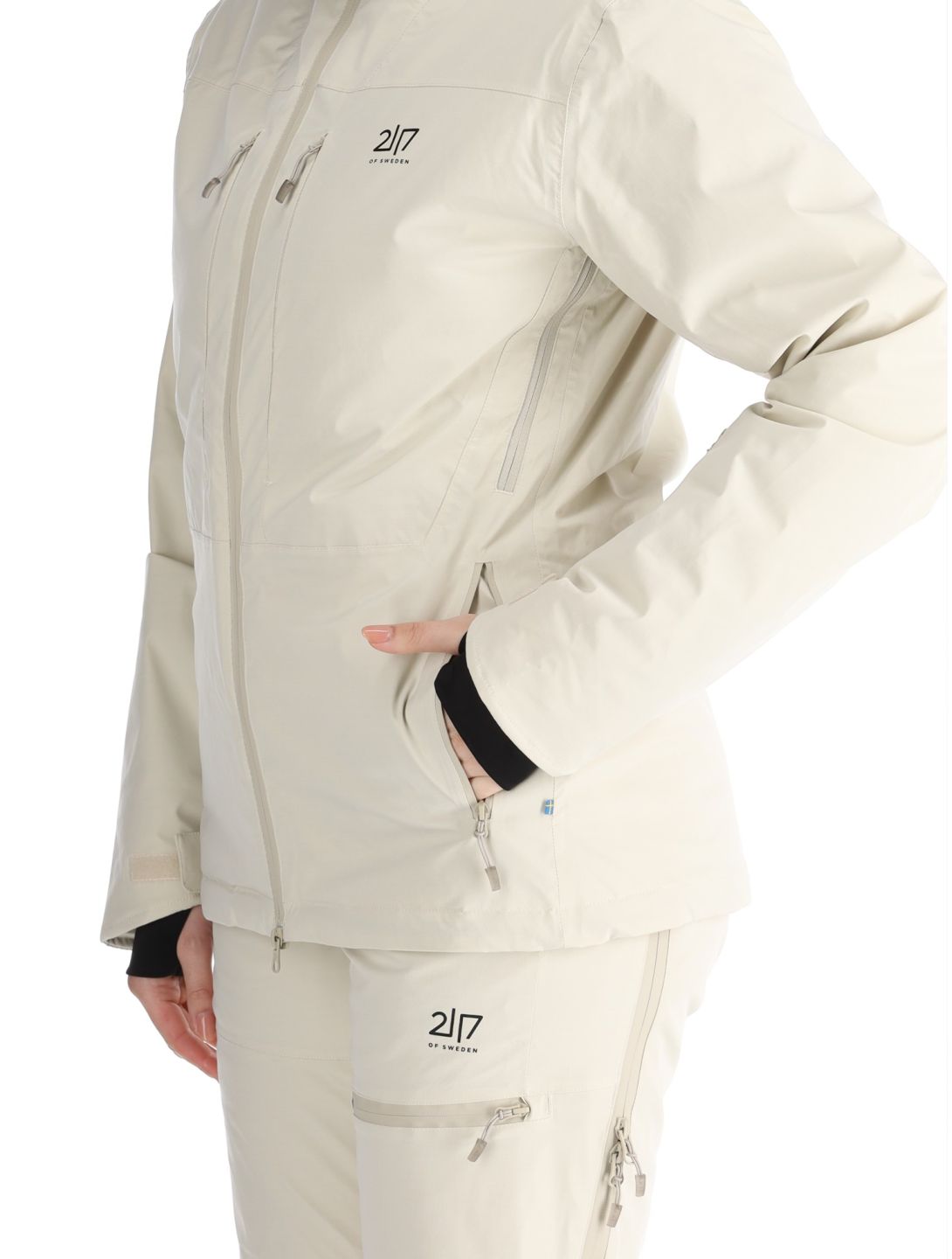 2117 of Sweden, Nausta ski-jas dames Beige beige 