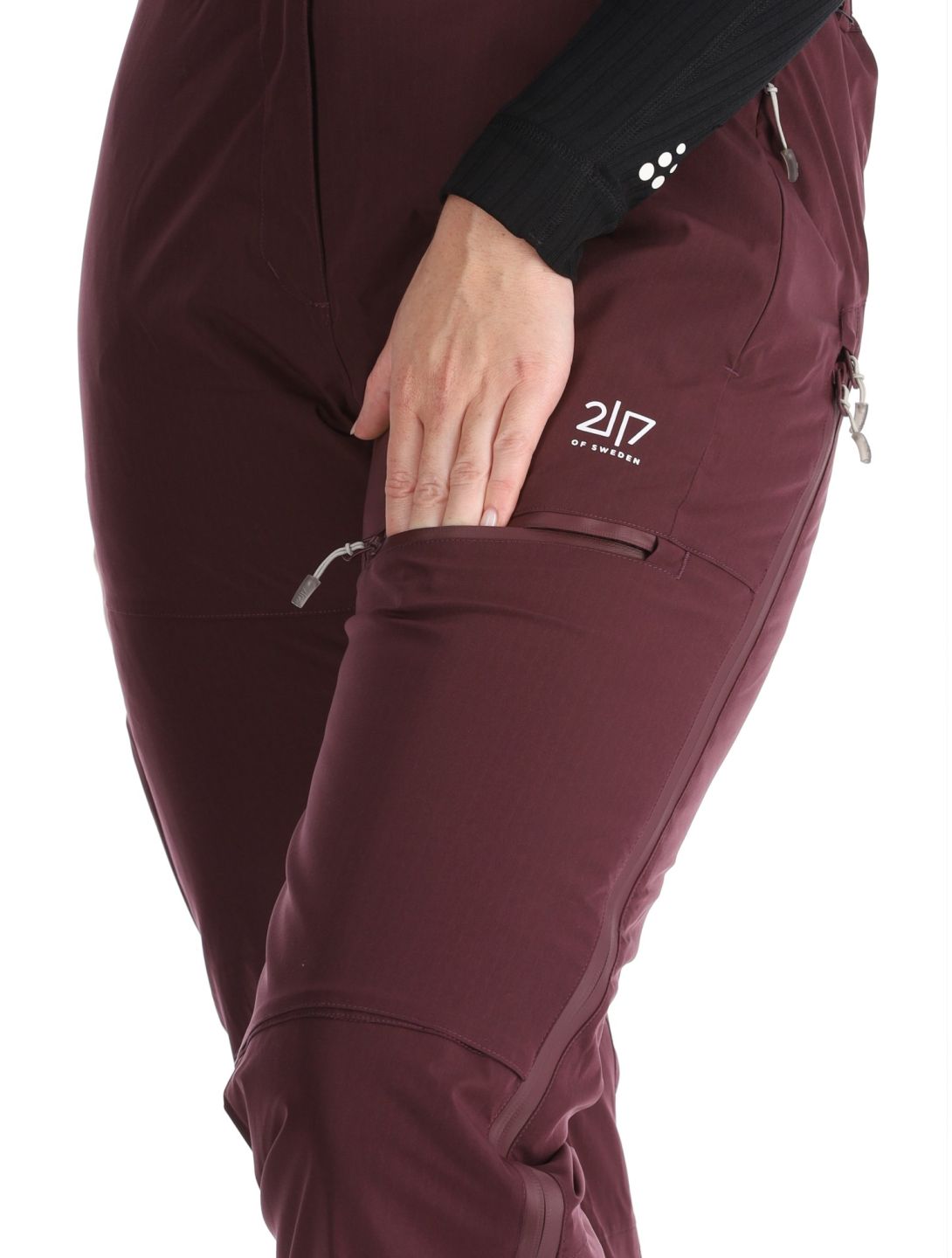 2117 of Sweden, Nausta BA Skibroek Gevoerd dames Dk Plum Paars 