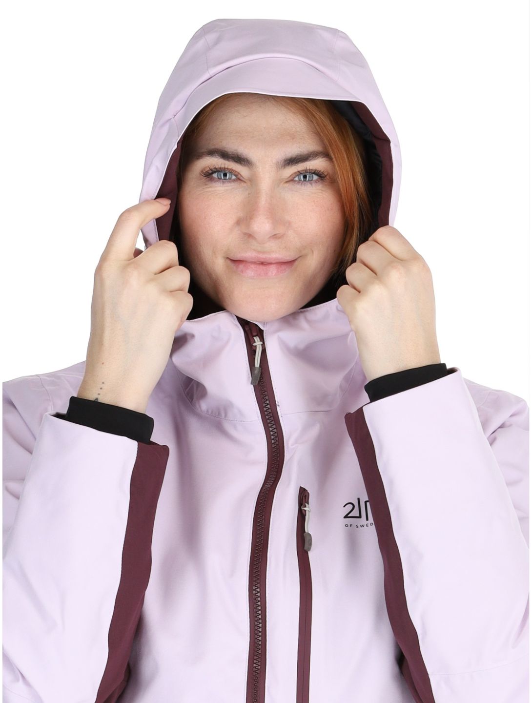 2117 of Sweden, Sala AA Jas gevoerd dames Dk-Plum Paars, Roze 