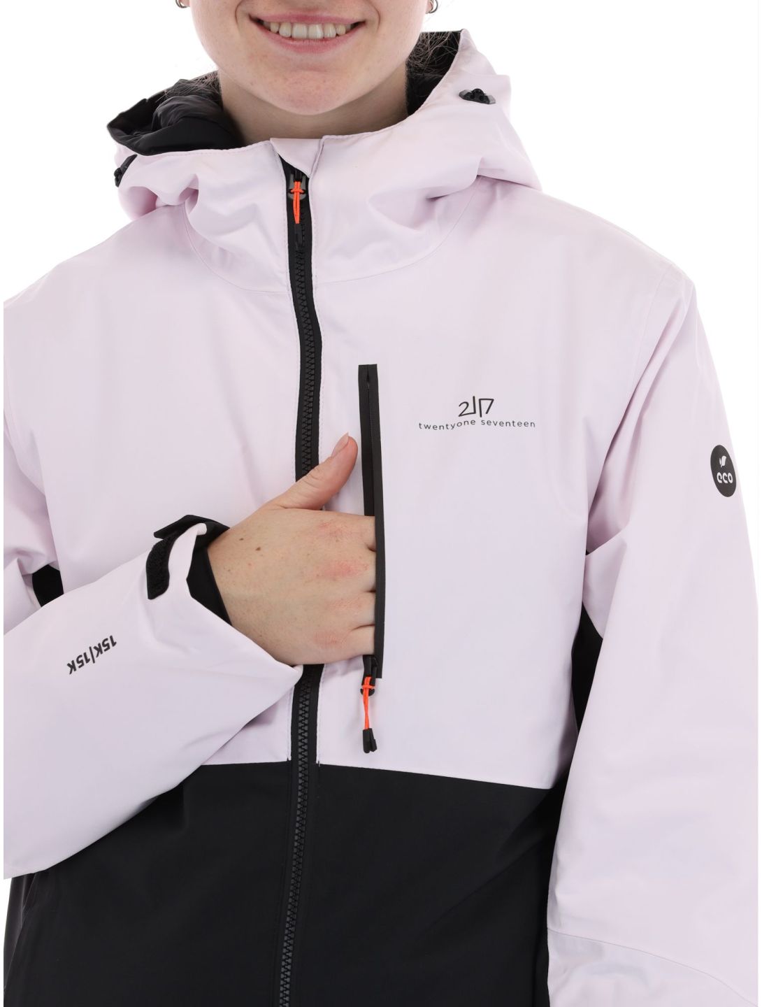 2117 of Sweden, Sala Jacket ski-jas dames Soft Pink roze, zwart 