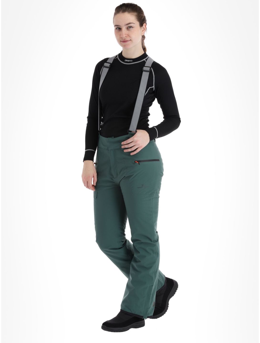 2117 of Sweden, Sala Pant skibroek dames Forest Green groen 