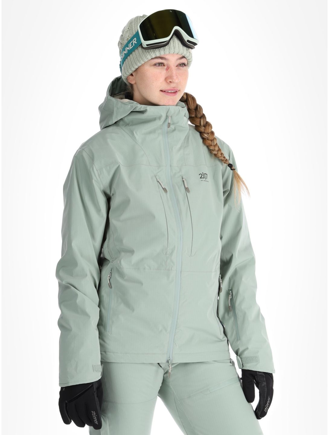 2117 of Sweden, Nausta ski-jas dames Vintage Green groen 