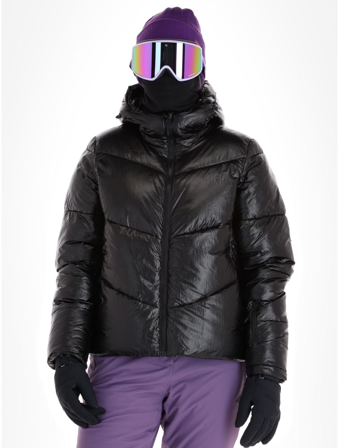 4F, Down Jacket  F277 donsjas dames Black zwart 