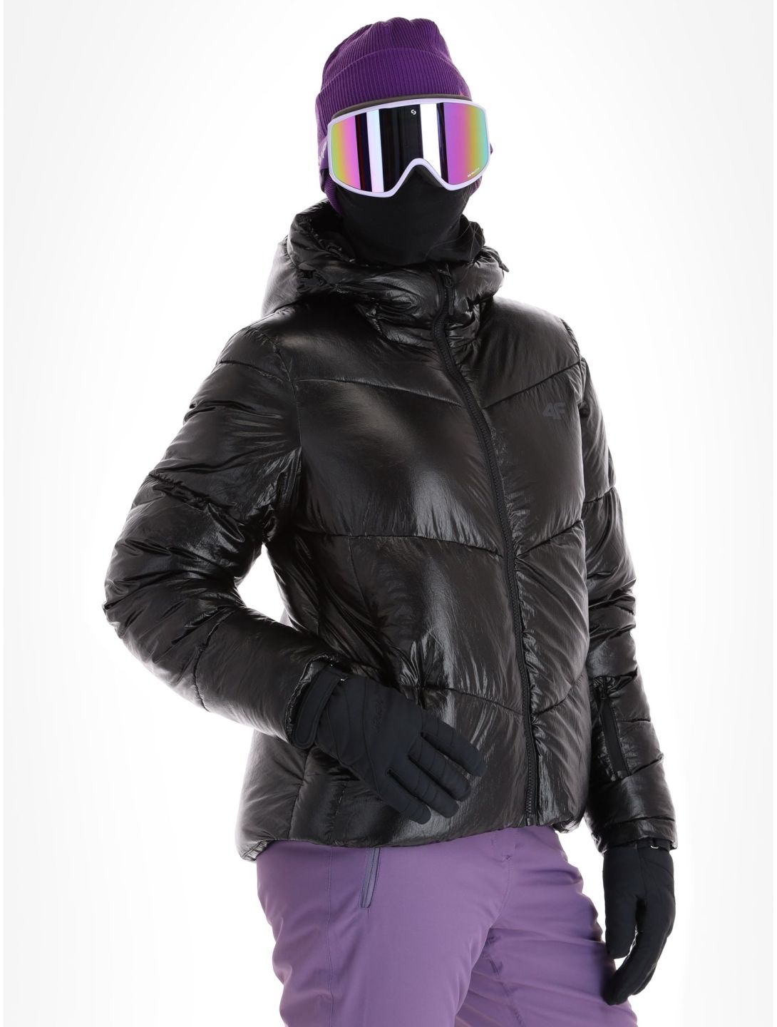 4F, Down Jacket  F277 donsjas dames Black zwart 