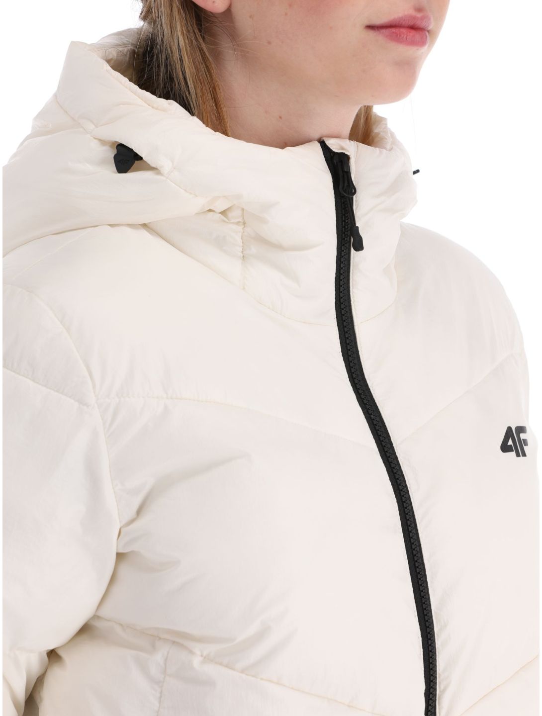 4F, Down Jacket  F277 donsjas dames Off White wit 