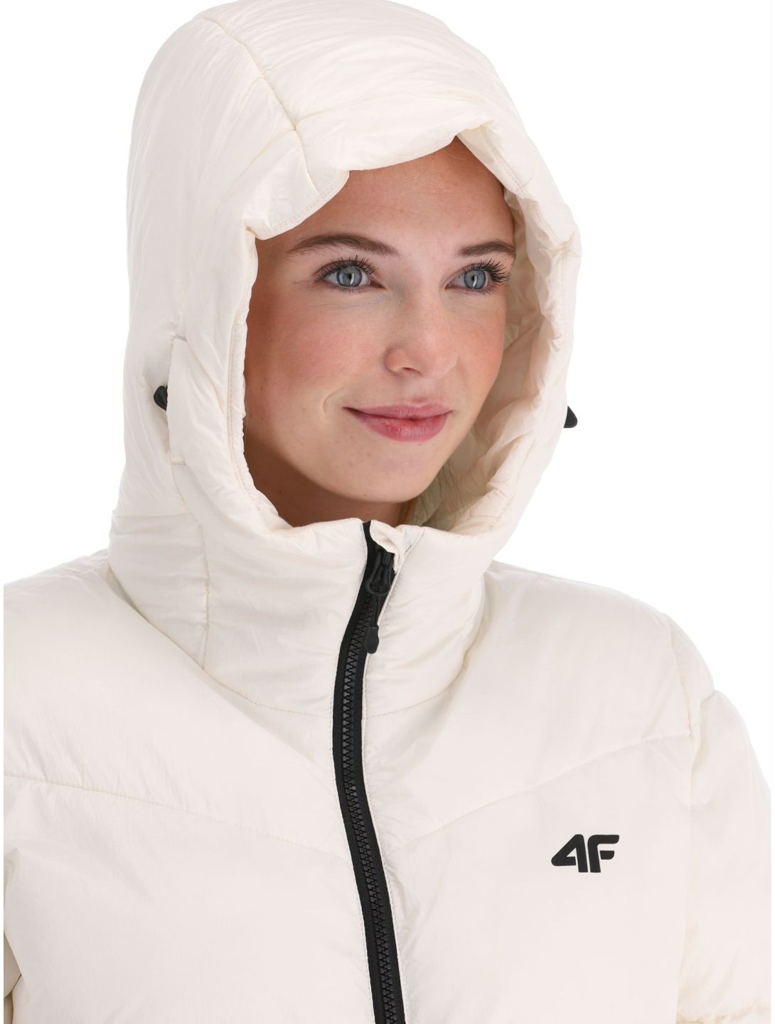 4F, Down Jacket  F277 donsjas dames Off White wit 