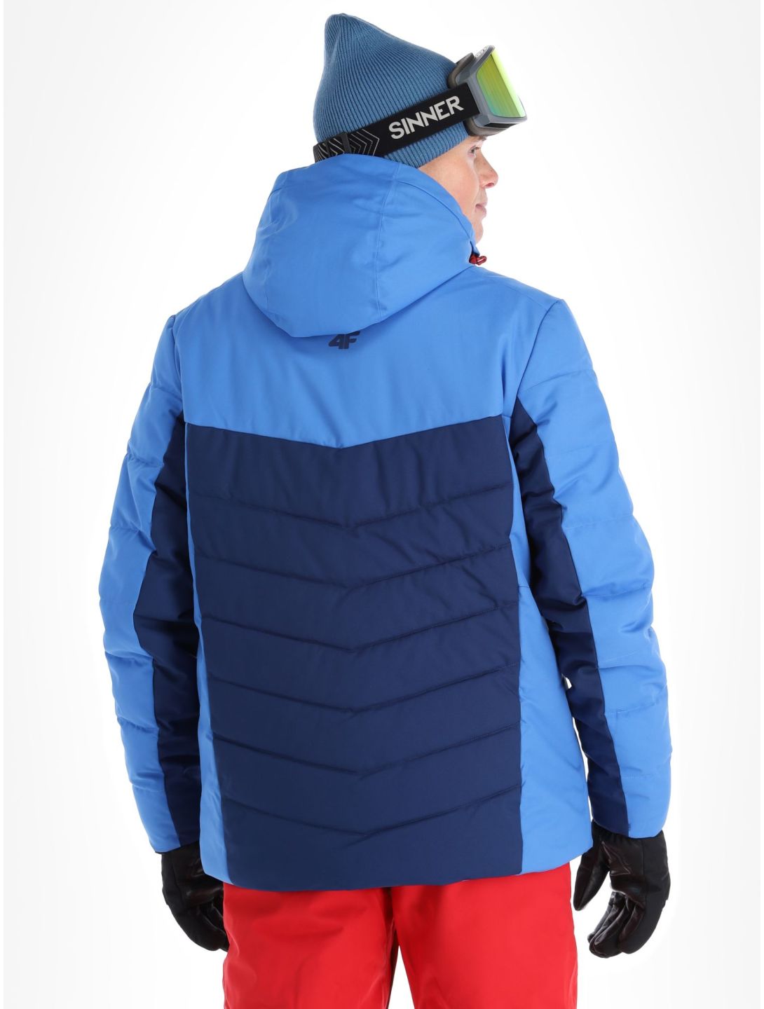 4F, Down Jacket  M278 AD Midlayer (Dons) jas heren Blue Blauw 