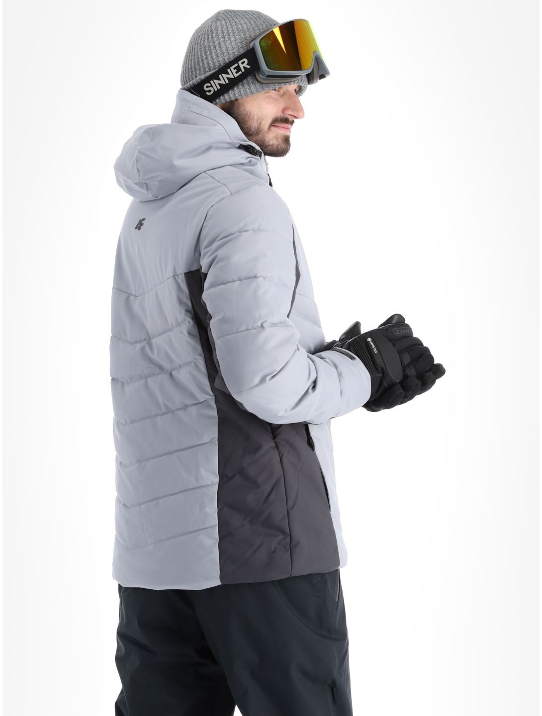 4F, Down Jacket  M278 AD Midlayer (Dons) jas heren Grey Grijs 