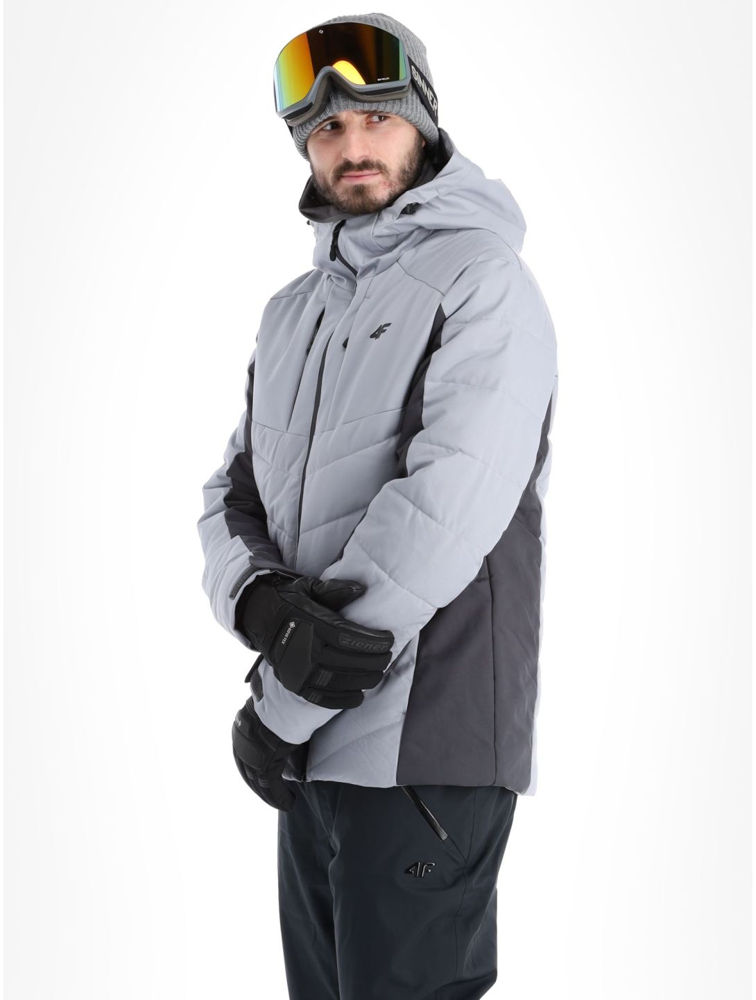 4F, Down Jacket  M278 AD Midlayer (Dons) jas heren Grey Grijs 