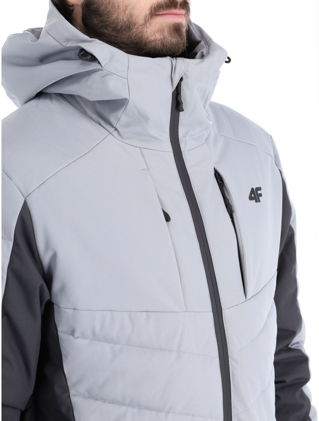 4F, Down Jacket  M278 AD Midlayer (Dons) jas heren Grey Grijs 