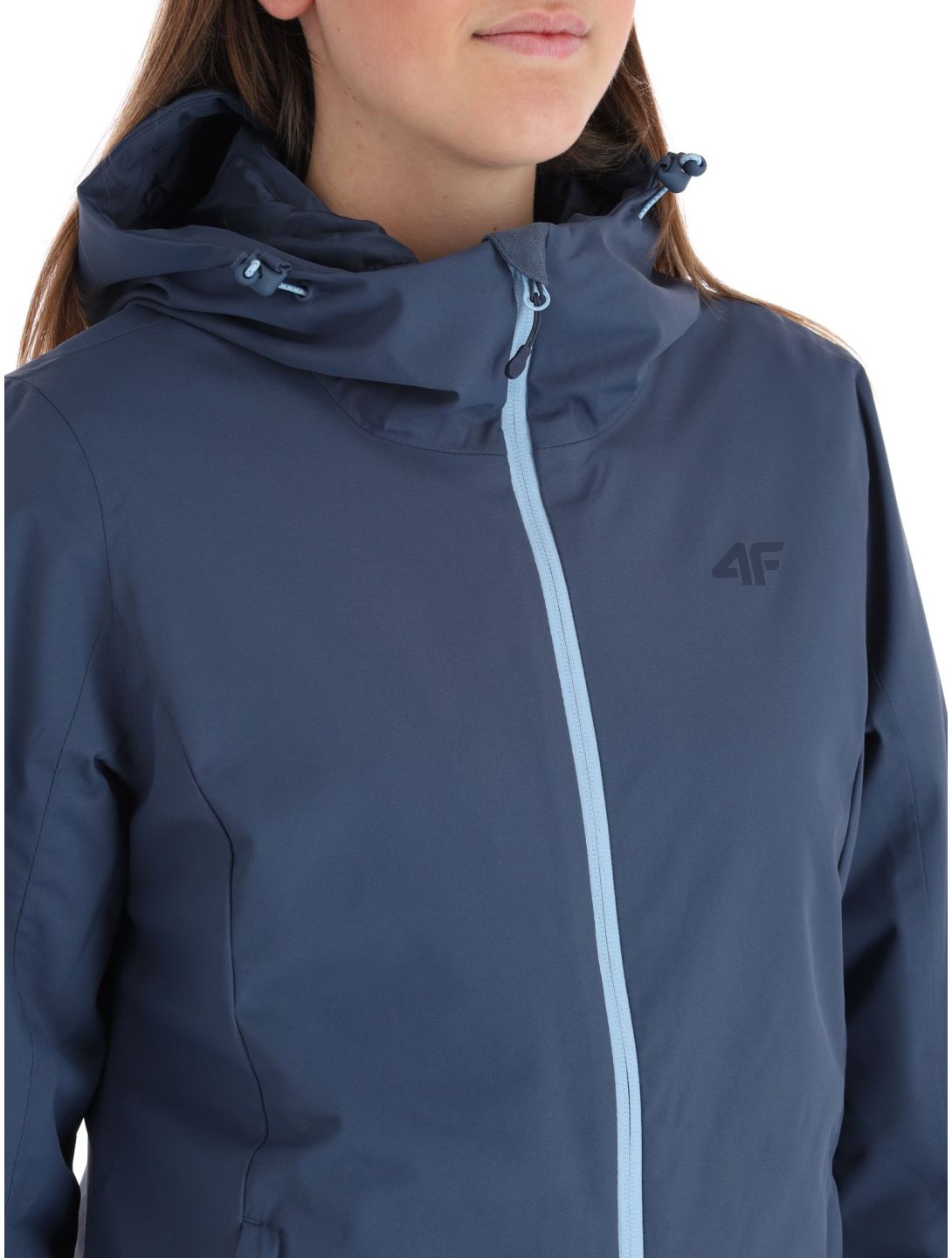 4F, Jacket  F120 ski-jas dames Denim blauw 