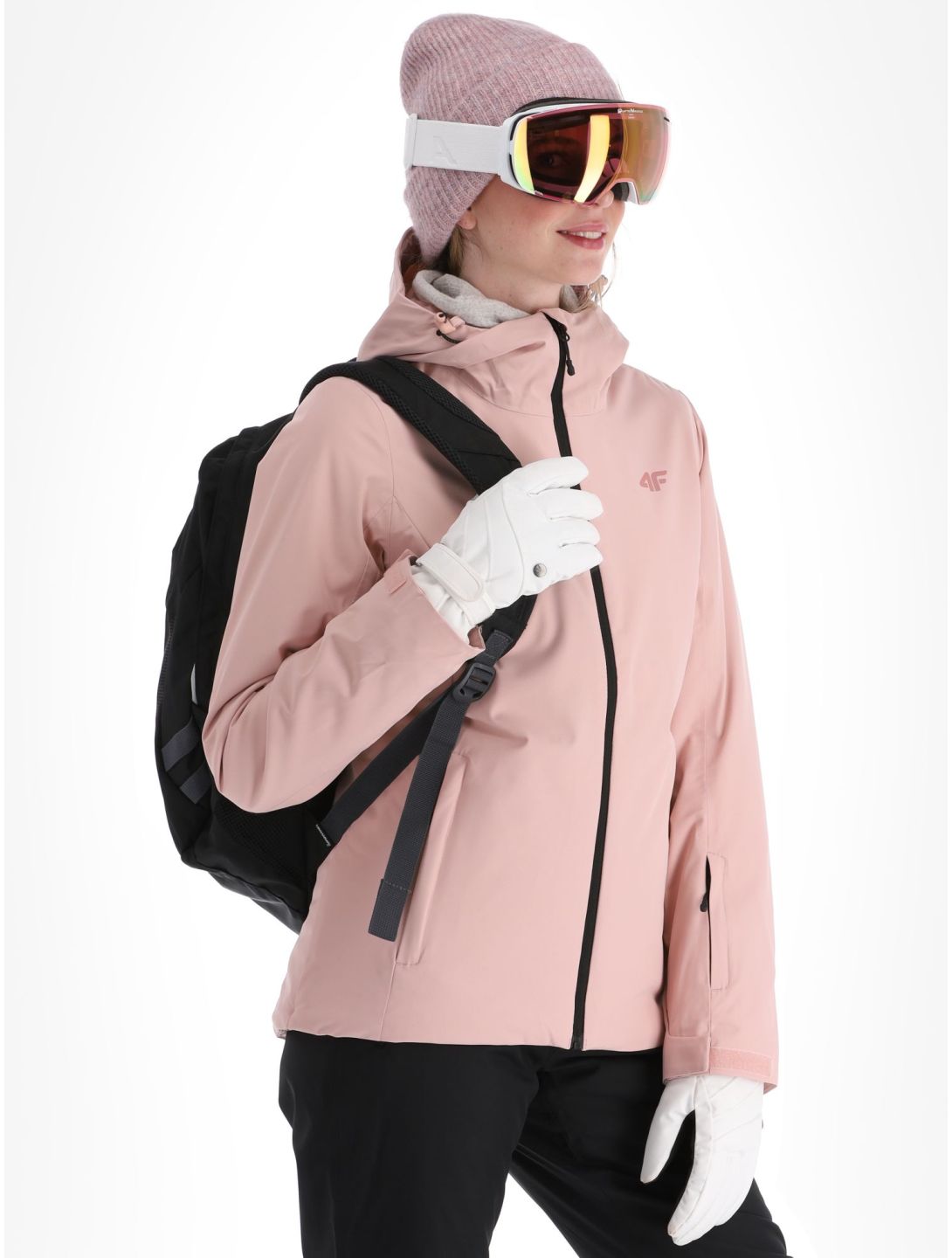 4F, Jacket  F120 AA Jas gevoerd dames Light Pink Roze 