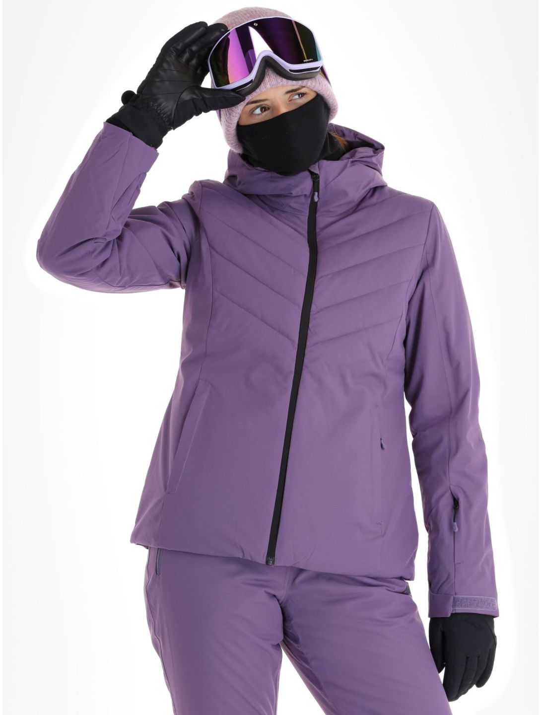 4F, Jacket  F122 ski-jas dames Dark Violet paars 