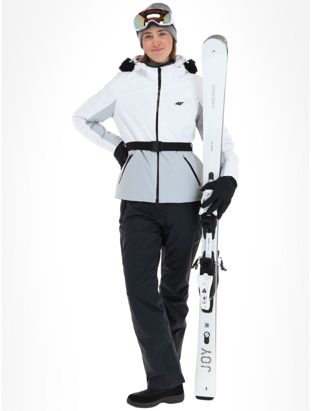 4F, Technical Jacket  F337 ski-jas dames Cold Light Grey grijs 