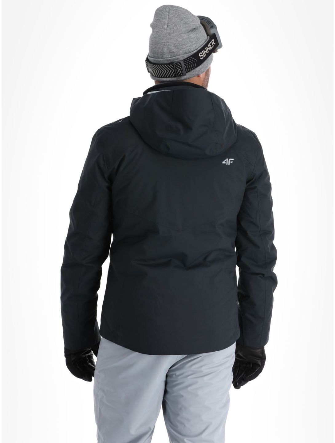 4F, Technical Jacket  M284 AA Jas gevoerd heren Black Zwart 