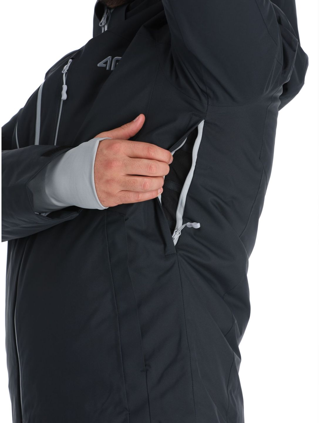 4F, Technical Jacket  M284 AA Jas gevoerd heren Black Zwart 