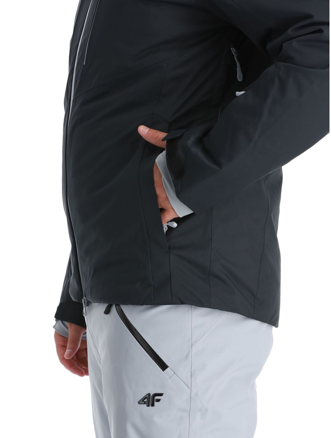 4F, Technical Jacket  M284 AA Jas gevoerd heren Black Zwart 