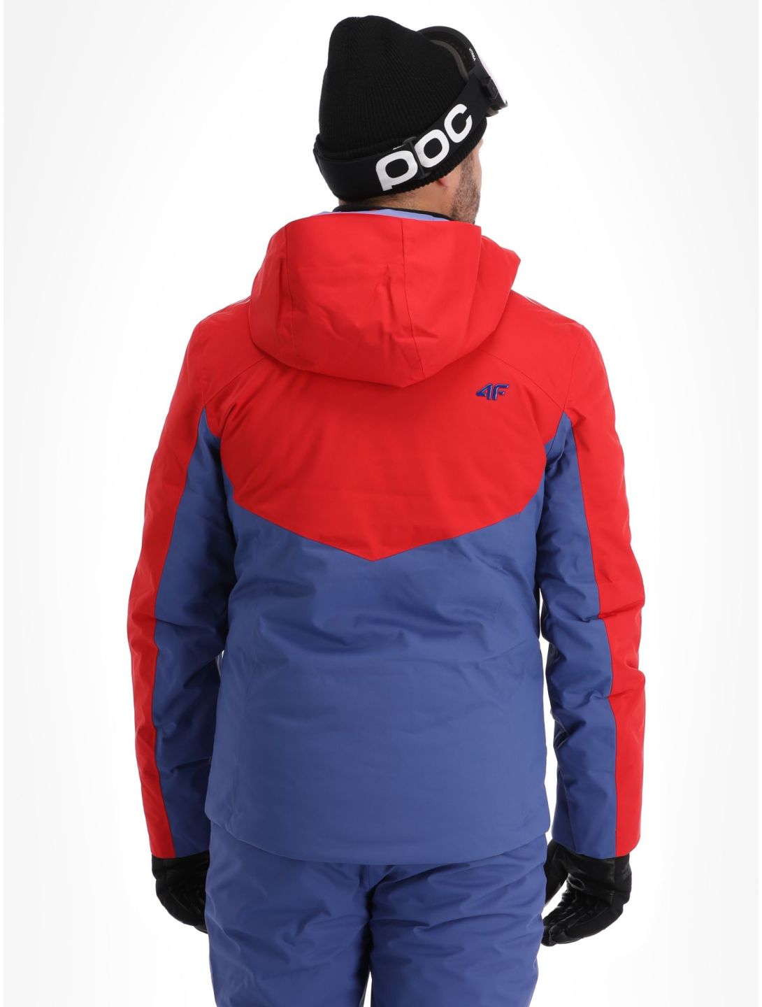 4F, Technical Jacket  M284 AA Jas gevoerd heren Dark Red Blauw, Rood 