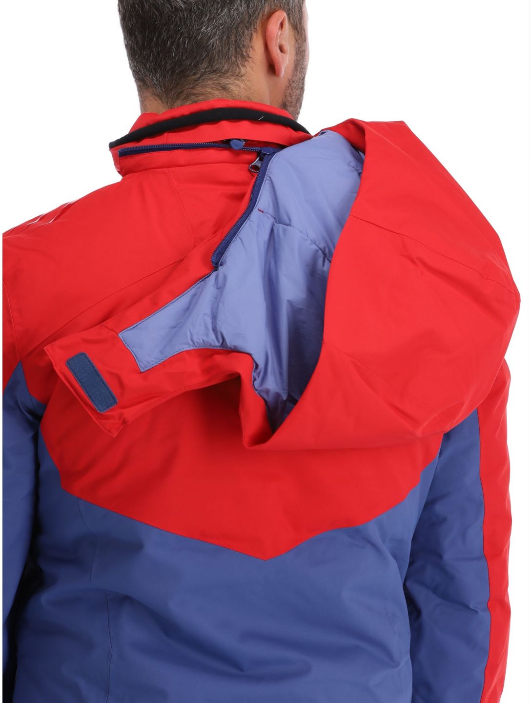 4F, Technical Jacket  M284 AA Jas gevoerd heren Dark Red Blauw, Rood 