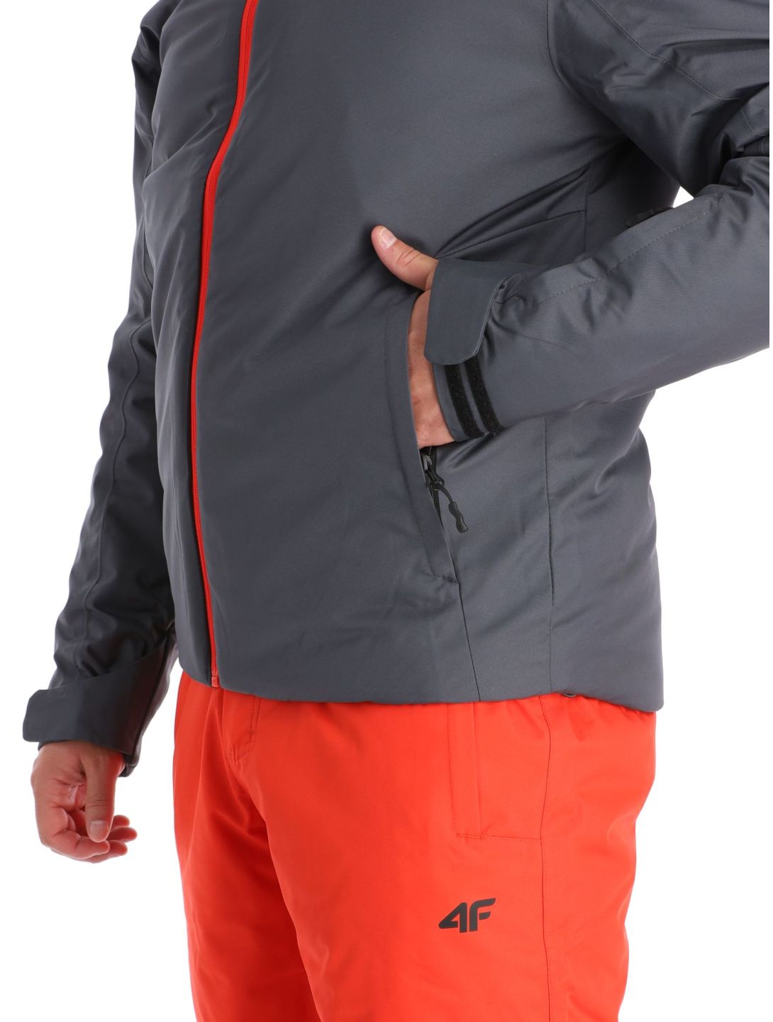 4F, Technical Jacket  M305 AA Jas gevoerd heren Anthracite Grijs 