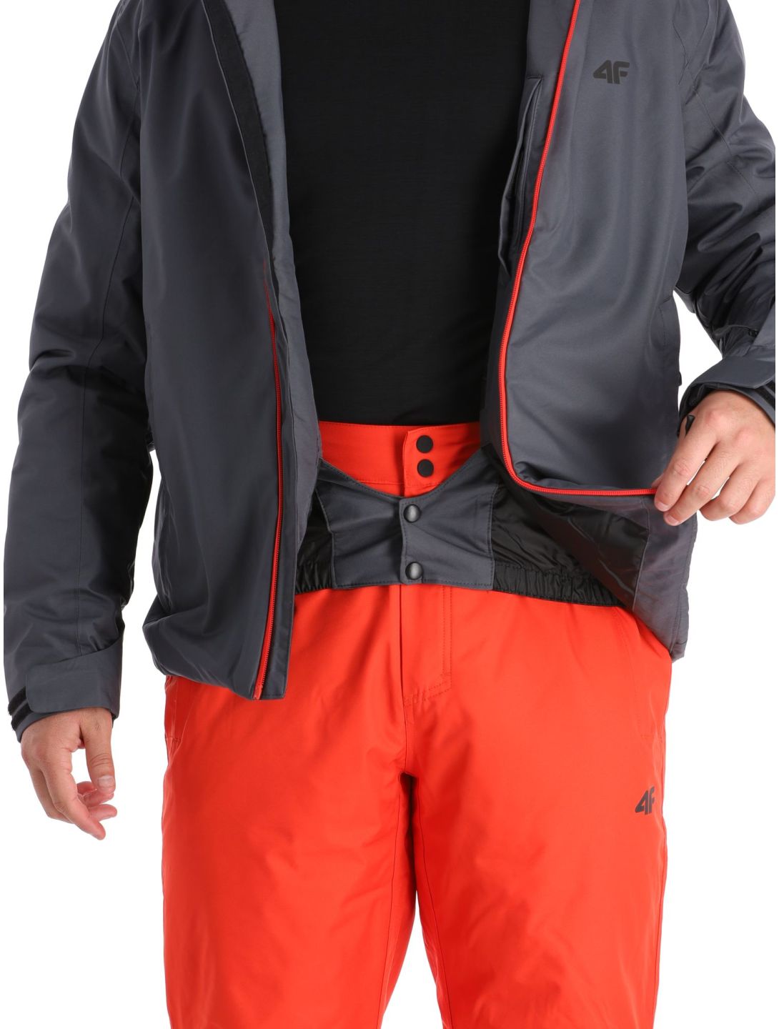 4F, Technical Jacket  M305 AA Jas gevoerd heren Anthracite Grijs 