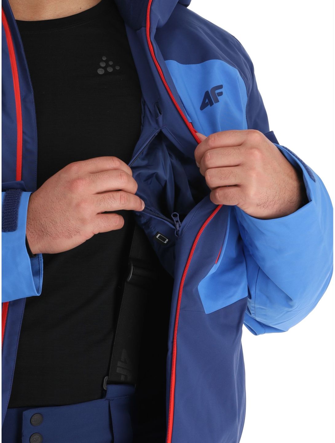 4F, Technical Jacket  M345 AA Jas gevoerd heren Navy Blauw 