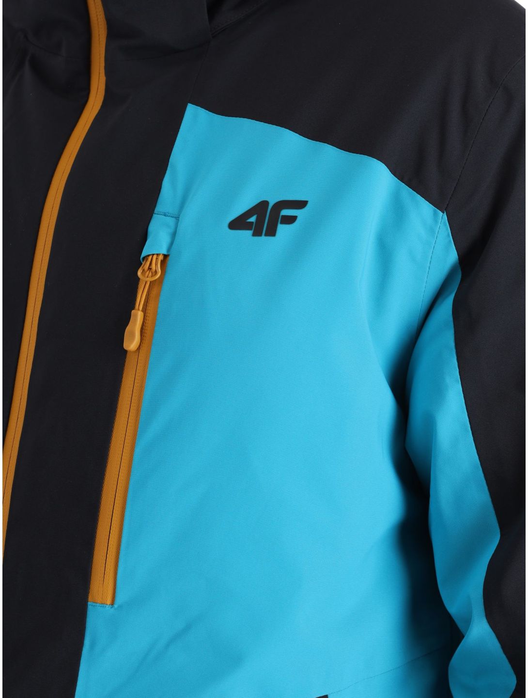 4F, Technical Jacket  M345 AA Jas gevoerd heren Turquoise Turquoise, Zwart 