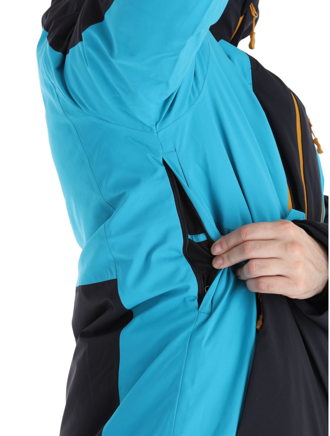 4F, Technical Jacket  M345 AA Jas gevoerd heren Turquoise Turquoise, Zwart 