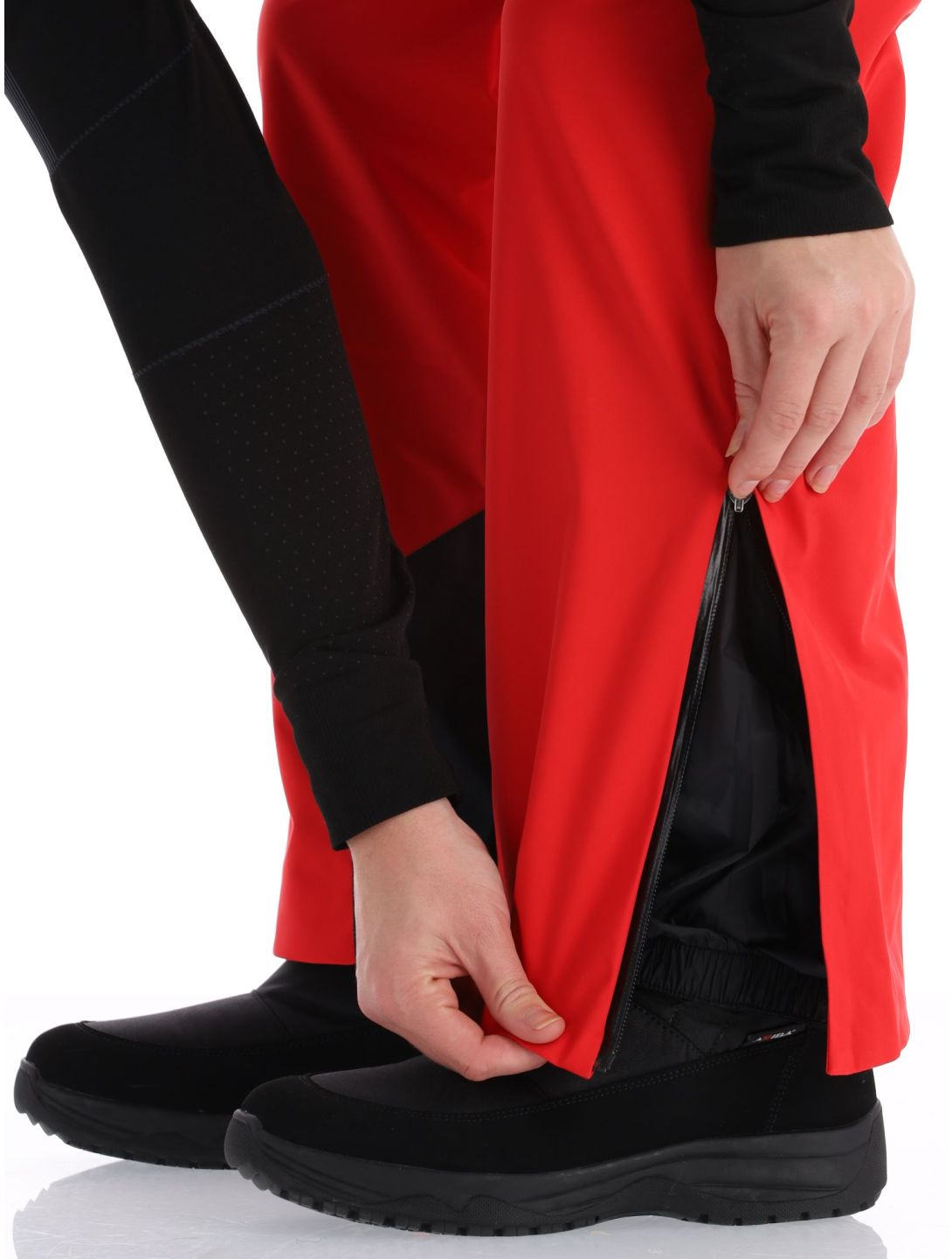 4F, Trousers Fnk  F398 BA Skibroek Gevoerd dames Red Rood 