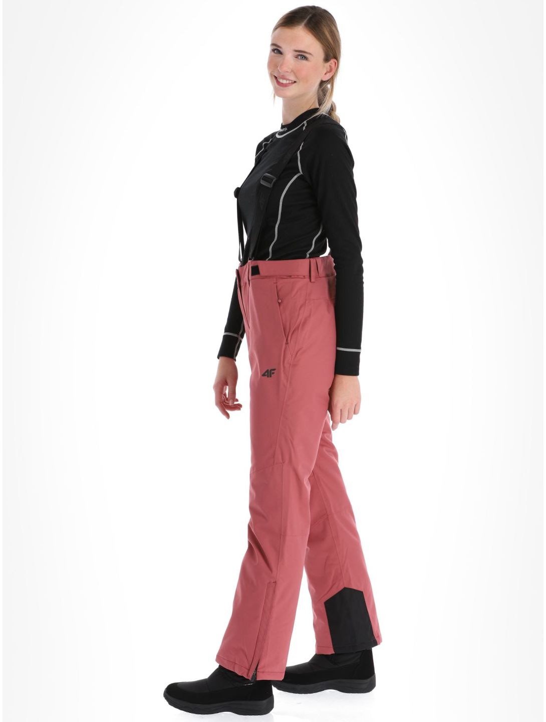 4F, Trousers Fnk  F400 BA Skibroek Gevoerd dames Dark Pink Roze 