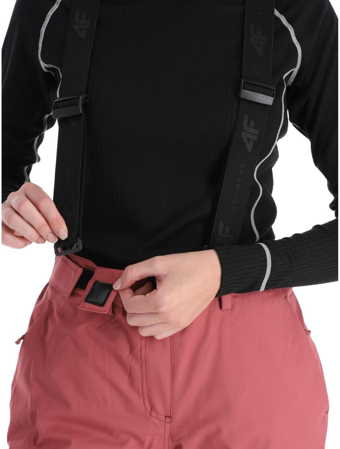 4F, Trousers Fnk  F400 BA Skibroek Gevoerd dames Dark Pink Roze 