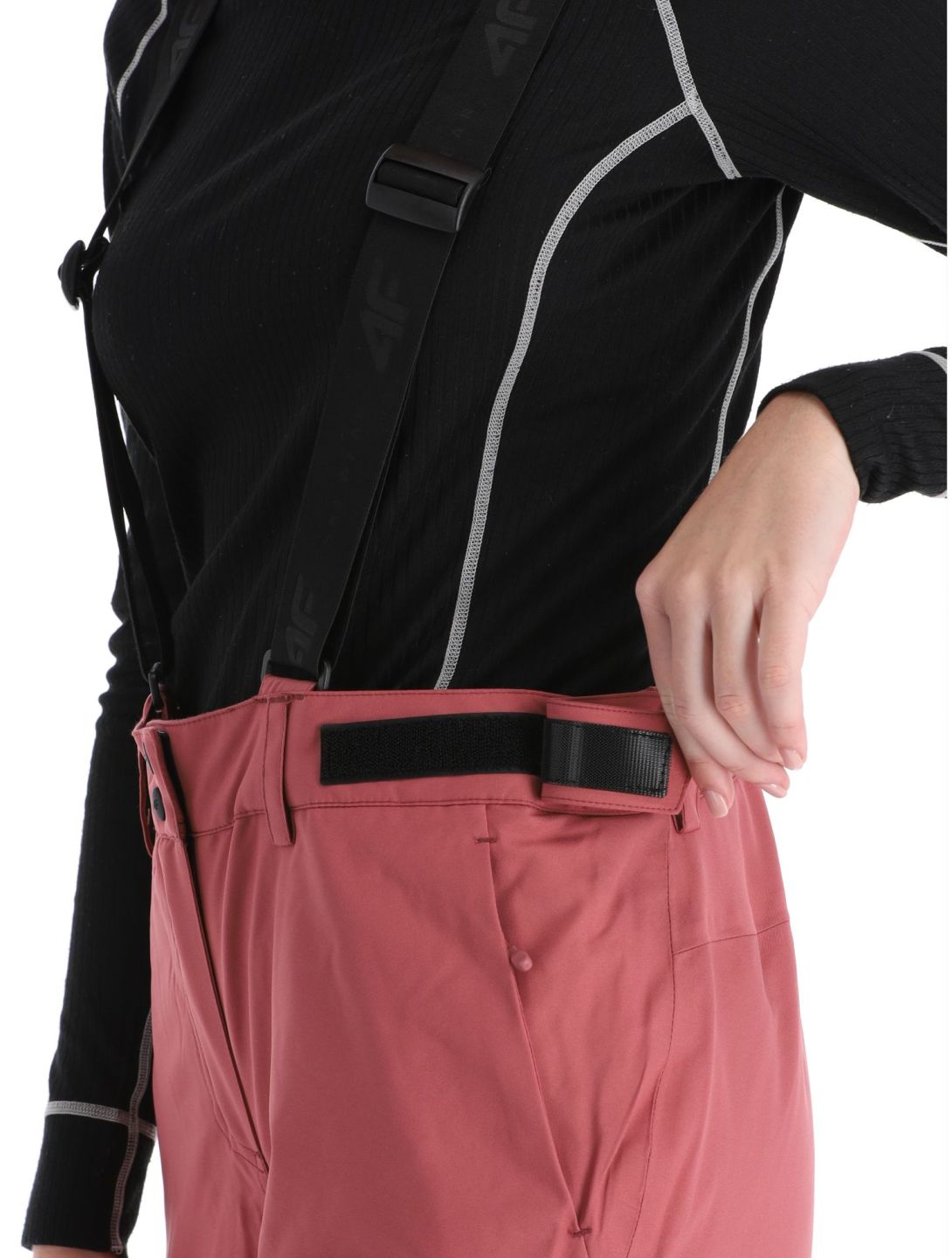 4F, Trousers Fnk  F400 BA Skibroek Gevoerd dames Dark Pink Roze 