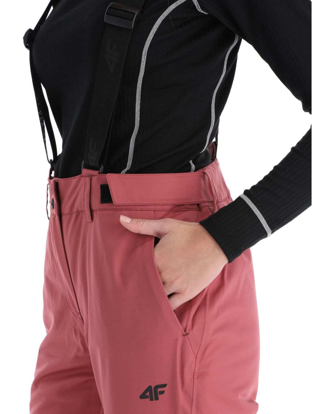 4F, Trousers Fnk  F400 BA Skibroek Gevoerd dames Dark Pink Roze 