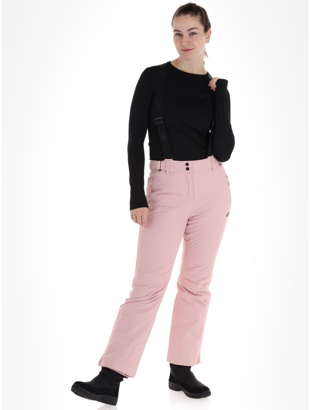 4F, Trousers Fnk  F419 BA Skibroek Gevoerd dames Light Pink Roze 