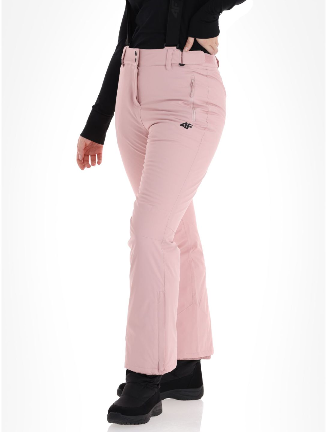 4F, Trousers Fnk  F419 BA Skibroek Gevoerd dames Light Pink Roze 