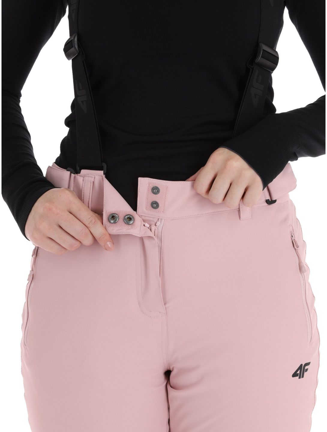 4F, Trousers Fnk  F419 BA Skibroek Gevoerd dames Light Pink Roze 