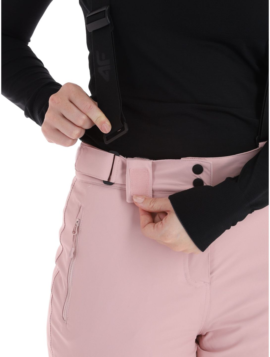 4F, Trousers Fnk  F419 BA Skibroek Gevoerd dames Light Pink Roze 