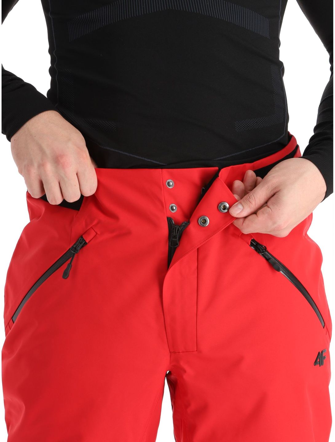 4F, Trousers Fnk  M343 skibroek heren Dark Red rood 