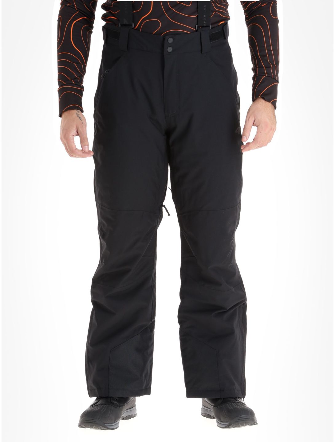 4F, Trousers Fnk  M402 BA Skibroek Gevoerd heren Black Zwart 